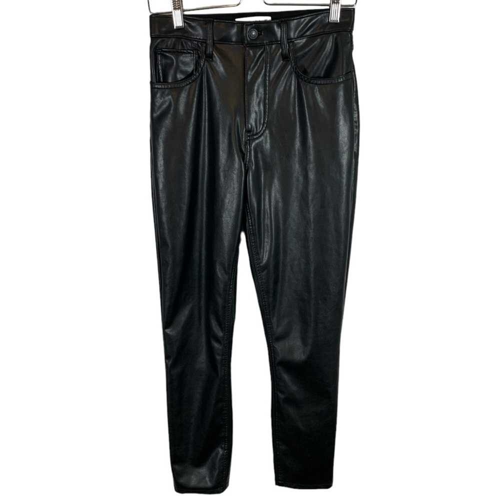 Abercrombie & Fitch The Skinny High Rise Faux Leather Pants Size 4